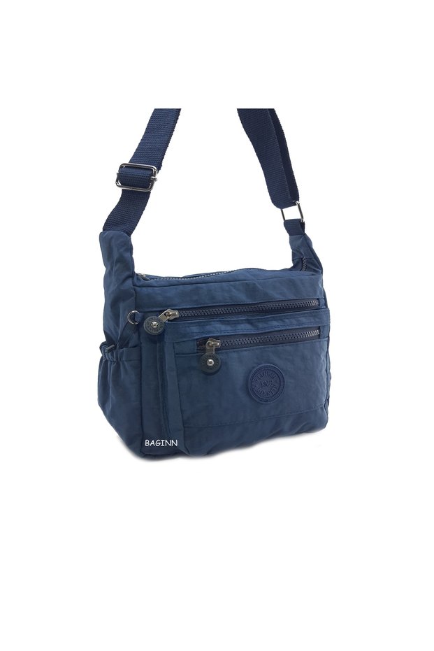 Klinkir Women's Messenger Bag Multi-Pocket Crossbody Shoulder Bag 25*20 cm Daily Bag Navy Blue