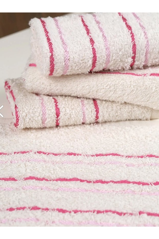 Set of 2 30Cmx30Cm 100% Cotton (2 Pieces) Kitchen Towel Set - Set of 2 Cream Pink