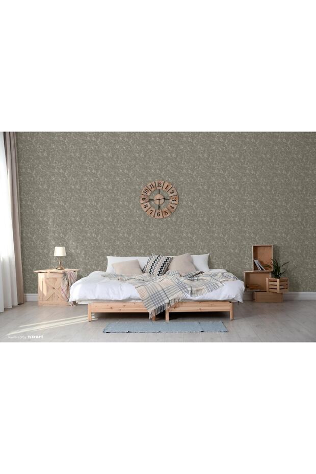 Seyyah 1304-5 Plain Patterned Wallpaper (grey) - 2