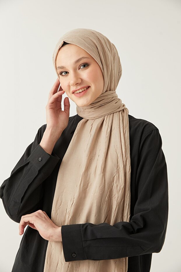 Women's Hijab Bamboo Scarf Shawl*beige