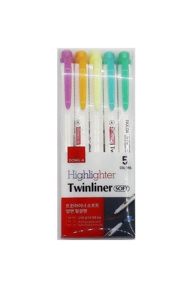Donga Fosforlu Kalem Twınlıner Soft 5 Li Set - 1