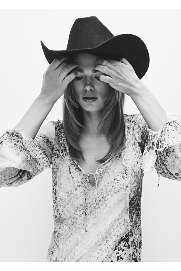 Leopar Desenli Elbise - 5