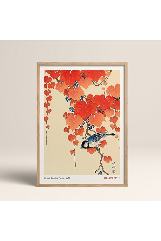 Framed Japanese Style Nanbara Sakujiro Painting 30X40Cm 40X60Cm 50X70Cm Black White Wood Jpn059