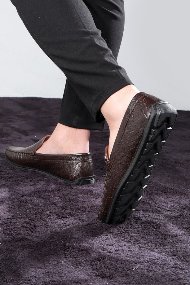 Fruga Hakiki Deri Erkek Günlük Ayakkabı, Loafer Ayakkabı, Hafif Ayakkabı, Deri Loafer Ayakkabı - 7