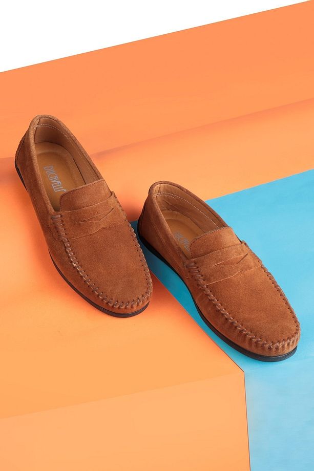 Naran Hakiki Deri Erkek Günlük Ayakkabı, Loafer Ayakkabı, Hafif Ayakkabı, Süet Ayakkabı - 6