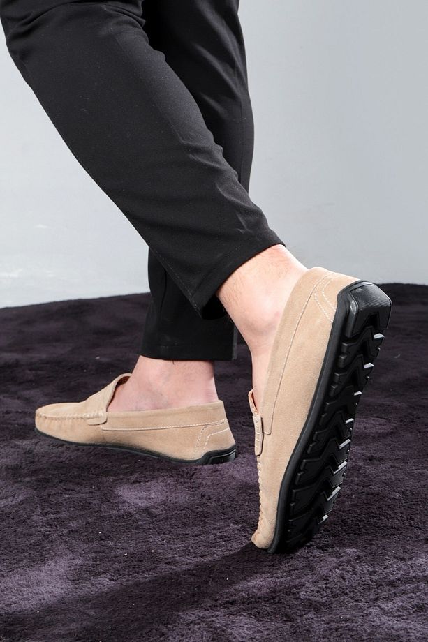 Naran Hakiki Deri Erkek Günlük Ayakkabı, Loafer Ayakkabı, Hafif Ayakkabı, Süet Ayakkabı - 7