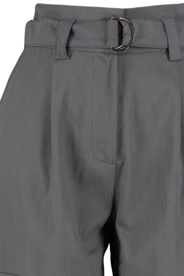 Gri Kemerli Kargo Dokuma Pantolon TWOSS21PL0138 - 13