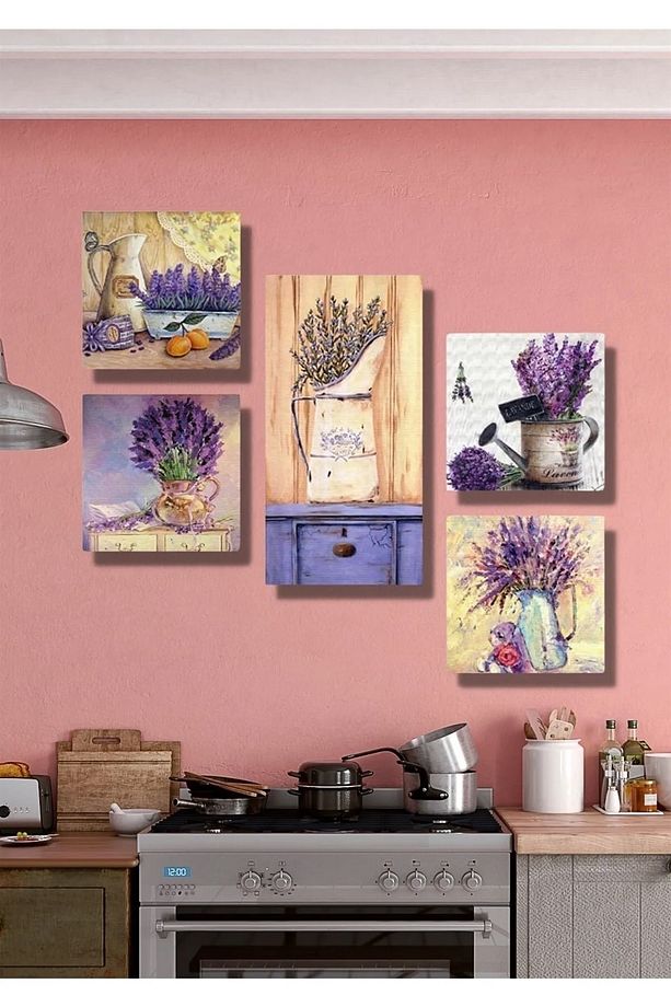 Collage Style 5 Parçalı Mdf Tablo Atf64 - 4