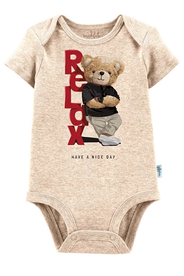 100% Cotton Organic Printed Premium Snap Fastener Baby Bodysuit