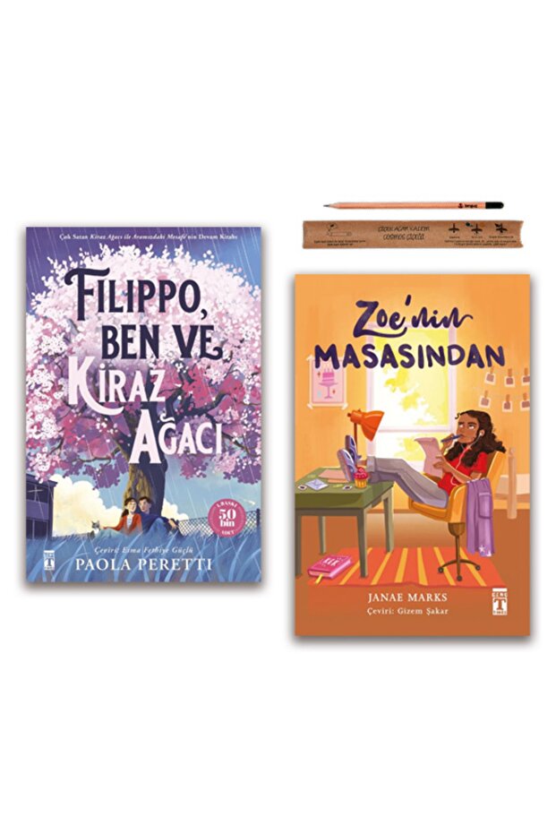 Filippo Ben Ve Kiraz Ağacı - Zoe Nin Masasından Set 2 Kitap