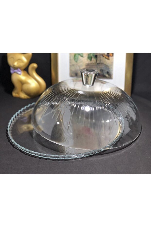 White Patisserie Cake Bowl with Lid 95198
