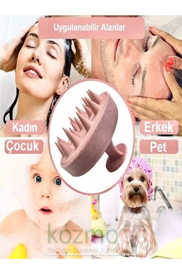 Saç Derisi Masaj Aleti:yumuşak Fırçalı,saç Uzatma Için-kadınlar,erkekler,evcil Hayvanlar(KEDİ,KÖPEK) - 2