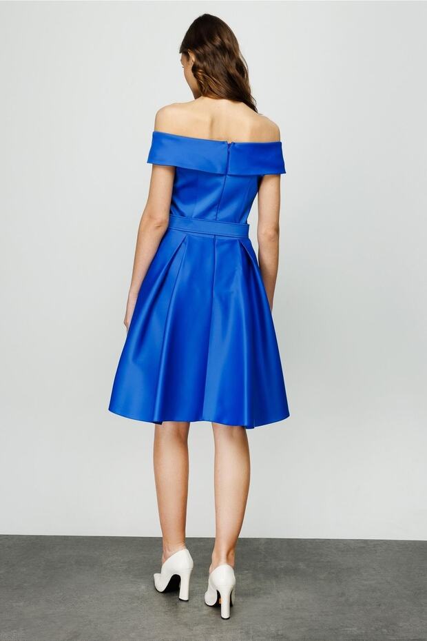 Kayık Yaka Elbise - 4