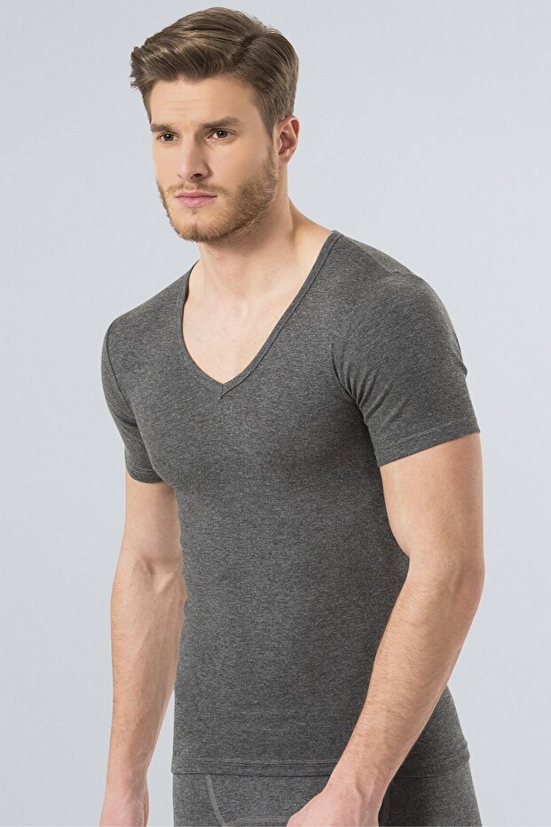 191 Unisex Thermal V-Neck Short Sleeve t-shirt