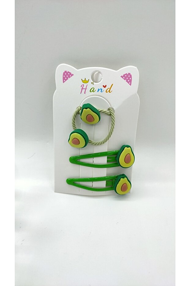 طقم إبزيم مطاطي بنمط الفاكهة - 1