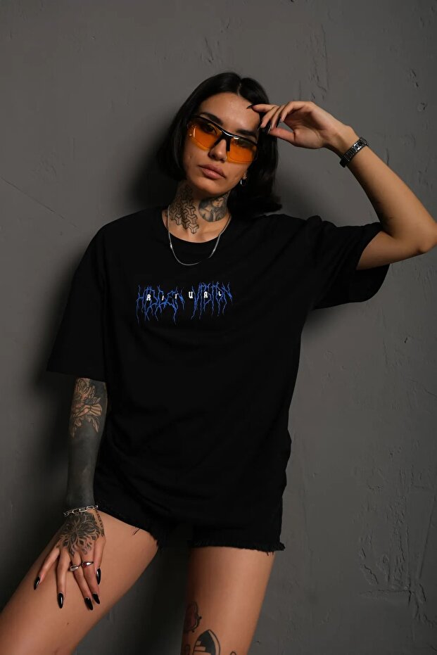 Lilag Oversize Tshirt - 4