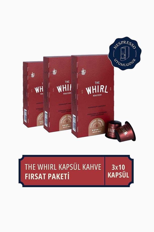 Espresso Medium Kapsül Kahve 3'lü Fırsat Paketi 30 Kapsül - 1