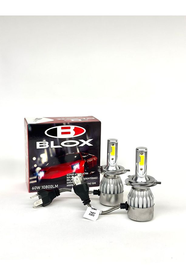 H4 Soğutmalı Led Xenon Led Zenon Şimşek Etkili Led Xenon Far Ampulü Beyaz - 1