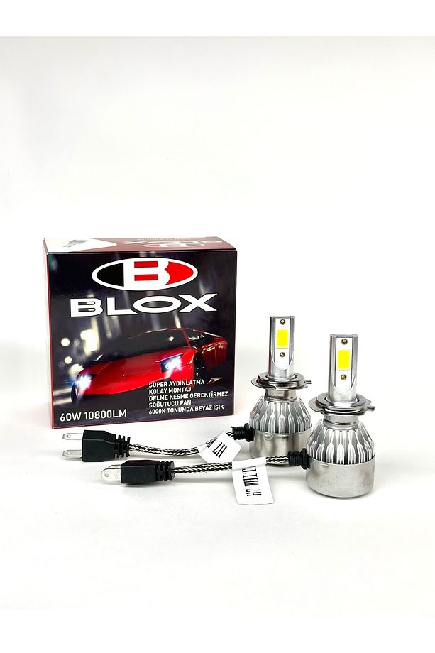H7 Soğutmalı Led Xenon Led Zenon Şimşek Etkili Led Xenon Far Ampulü Beyaz - 1