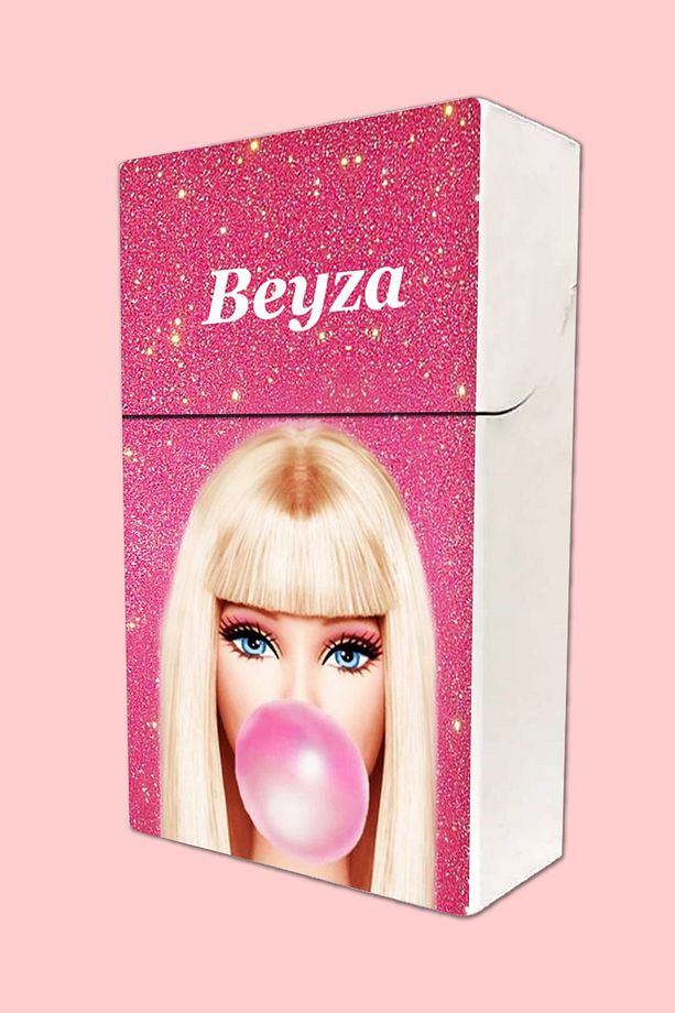 Barbie Baskılı Kişiye Özel Isimli Standart Boy Sigara Kutusu / Tabakası - 2