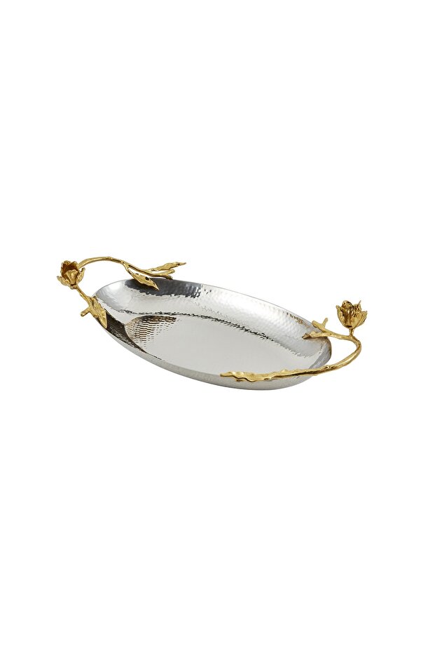 Tulip Decorative Oval Tray 31X19 cm