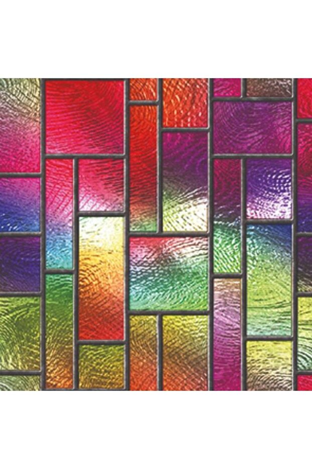 Self Adhesive Glass Coating Foil For Glass Series Stained Glass Appearance (5mx45cm)