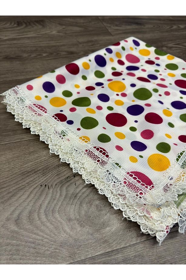 Leke Tutmaz Puantiteye Desenli Sofra Bezi, Piknik Örtüsü, Masa Örtüsü 140x175 Ölçü - 2