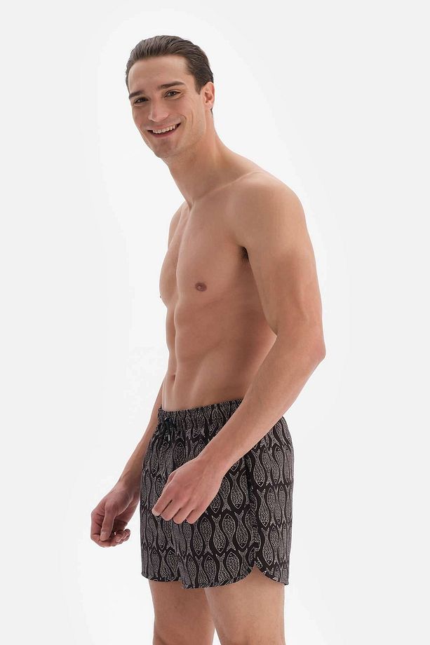 Siyah Balık Des. Mini Boy Şort - 3