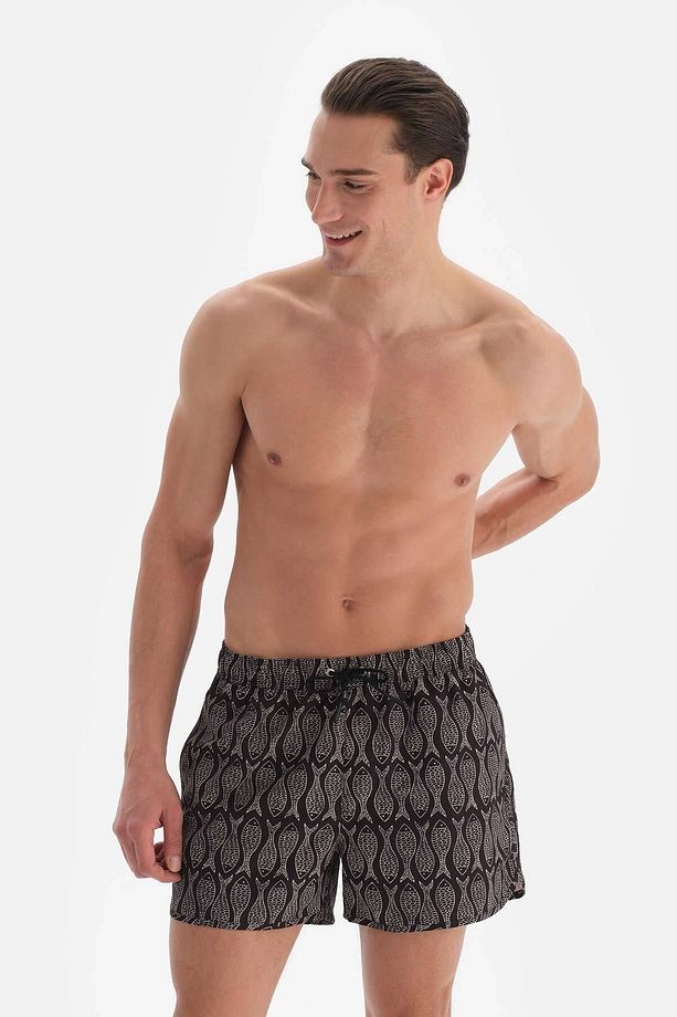 Siyah Balık Des. Mini Boy Şort - 6