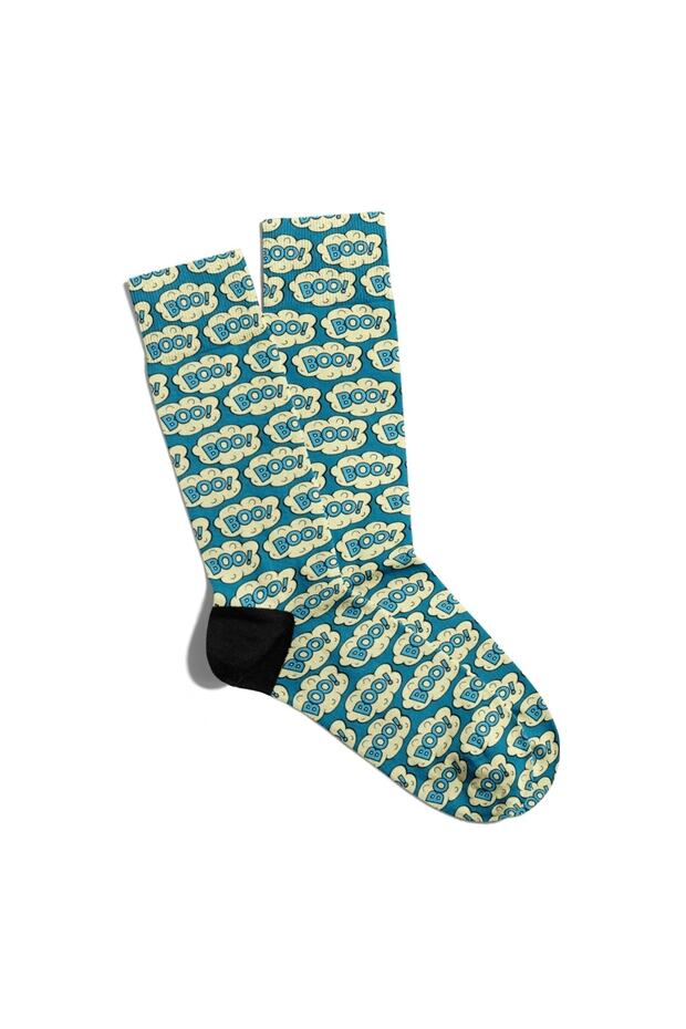 Fun Socks Unisex Boo Boo Popart Printed Socks Ecsoket076