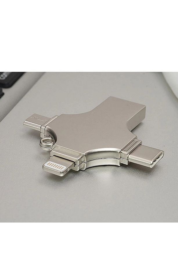Otg Flash Bellek 4 In 1 Usb Type-ce Ios Lightning Otg Hepsi Bir Arada Usb 3.0 32 Gb Gly- 25 - 4