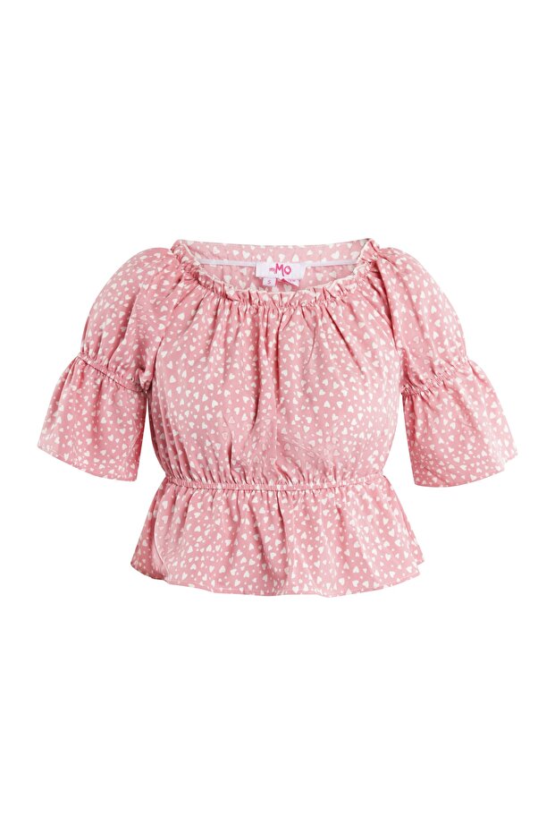Bluse mit Herzchenprint esha - 1
