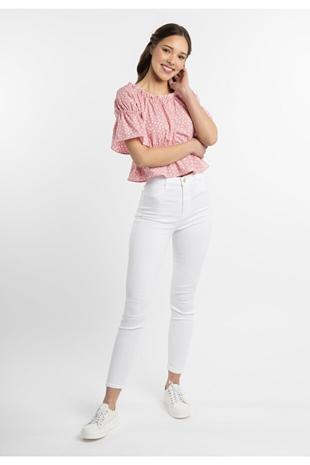 Bluse mit Herzchenprint esha - 3