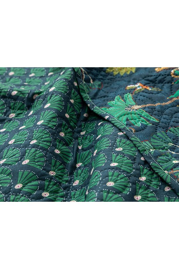 Wild Wood Tek Kişilik Çok Amaçlı Örtü 160x220 Cm Petrol Mavisi - 4