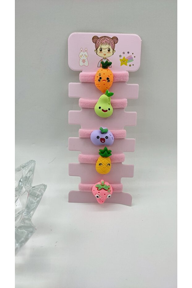 مجموعة مناشف مطاطية بنمط الفاكهة - 1