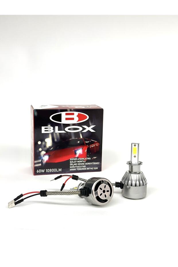 H3 Soğutmalı Led Xenon Led Zenon Şimşek Etkili Led Xenon Far Ampulü - 2