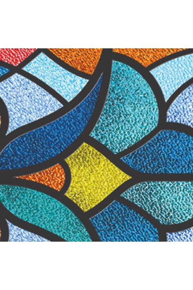 Self Adhesive Glass Coating Foil For Glass Series Stained Glass Appearance (5mx45cm)