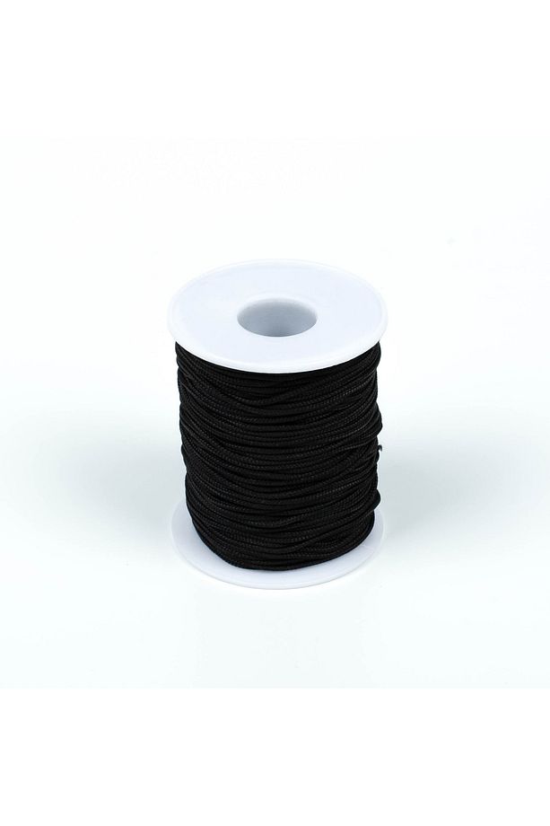 10 Metre - 1.5 Mm Paracord Ip, Bileklik Ipi, Takı Ipi, Örgü Ip, Siyah Renk. 1. Kalite - 2