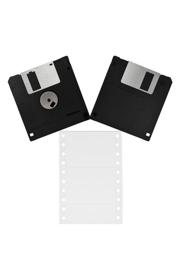 3.5" 1.44 Mb 10 Lu Paket Mf2hd Kutusuz Poşetli Floppy Disket - 6