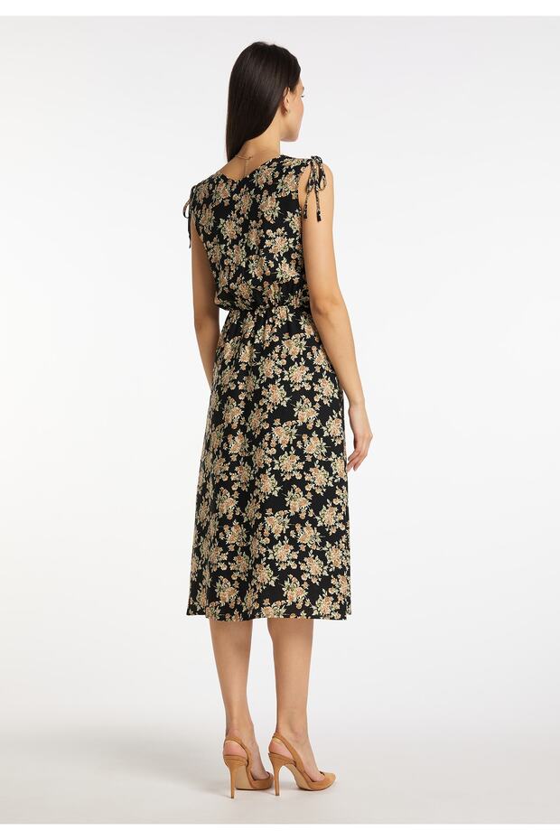 Kleid mit floralem Yazdır Qisha - 3