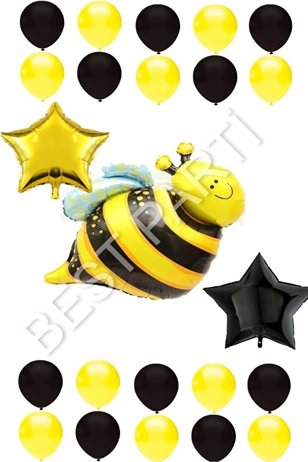 Best Bee Character Star Foil Balloon Set