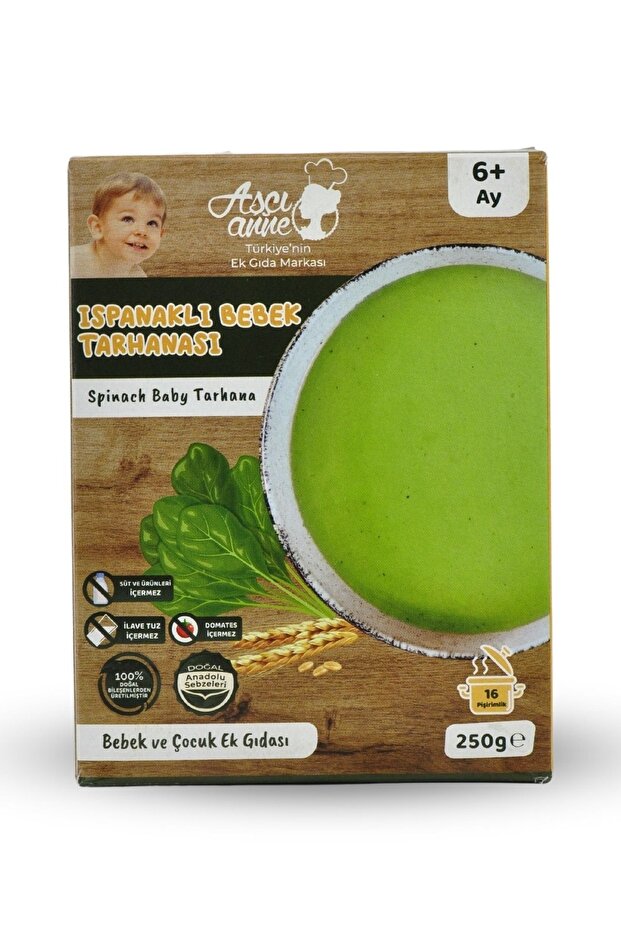 Spinach Baby Tarhana - Dairy Allergic - 6+ Months - 250g