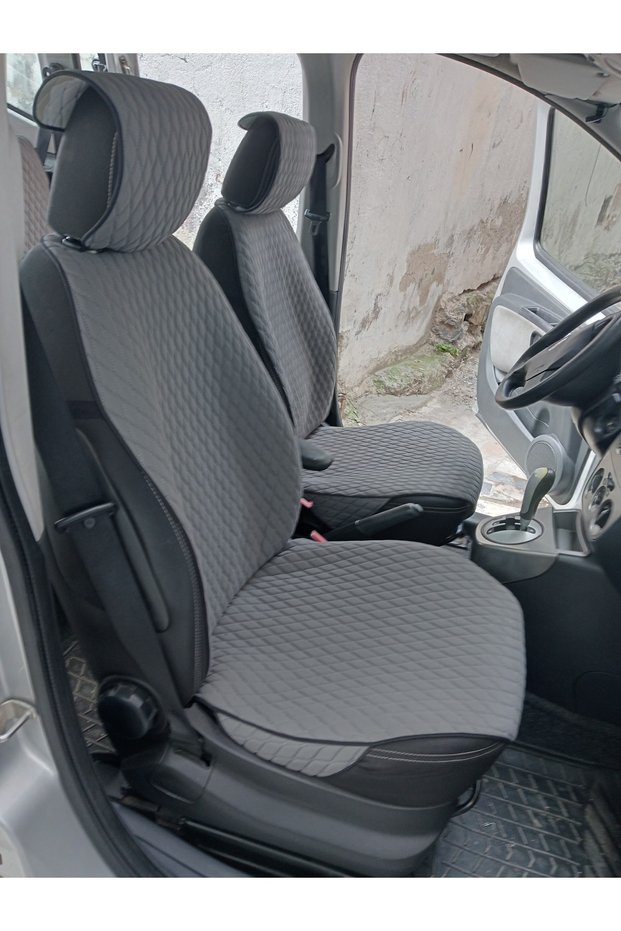 Car Seat Cushion Auto Cover Set of 2 Gray