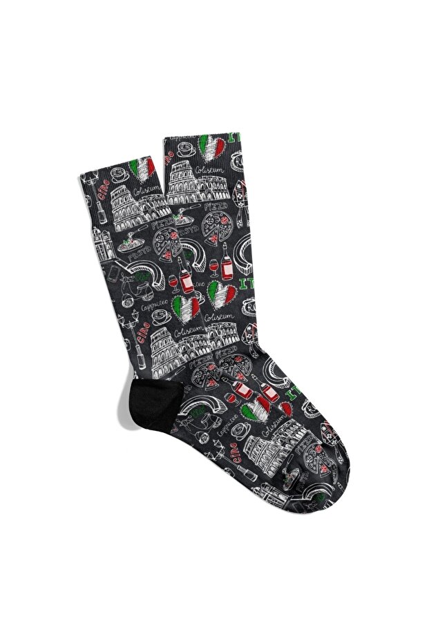 جوارب ممتعة للجنسين من Ciano Italy City Pattern مطبوعة Ecsoket470