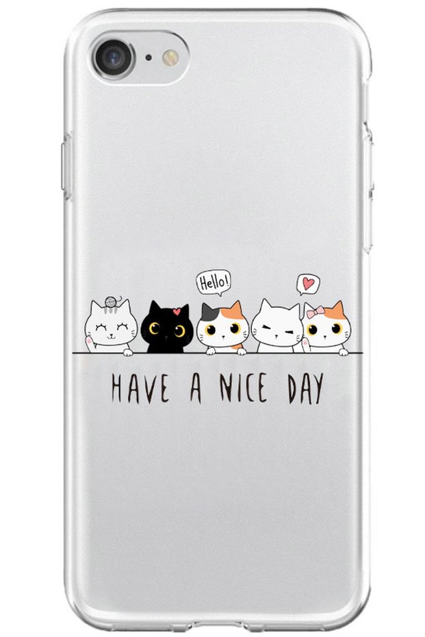 iPhone 6 Compatible Have a Nice Day Transparent Phone Case