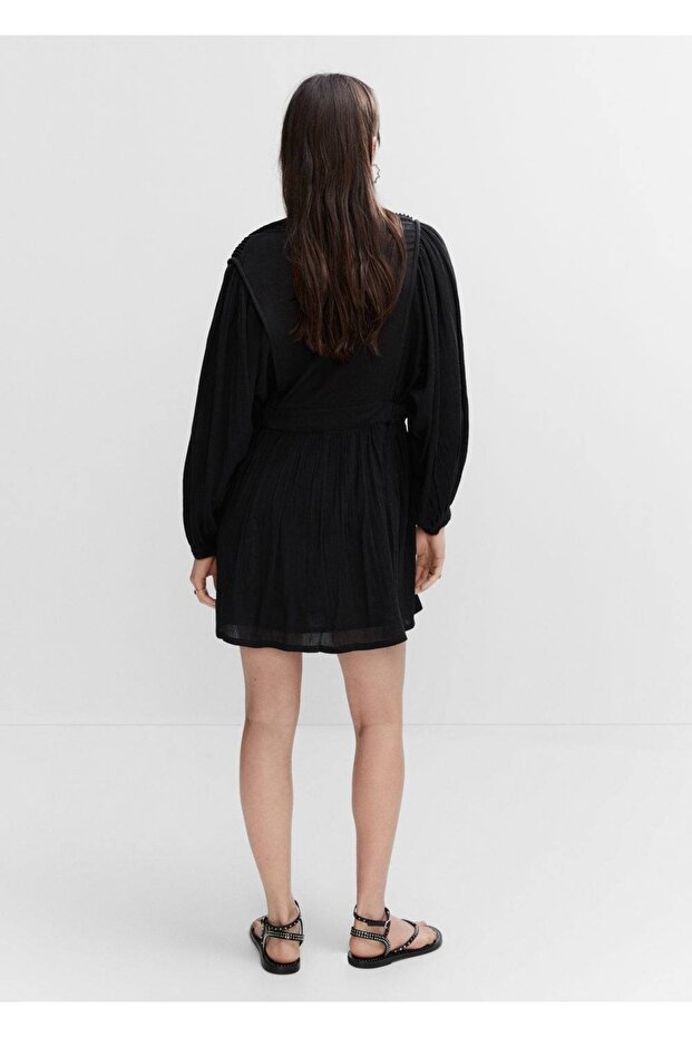 Kadın Siyah Elbise - 4