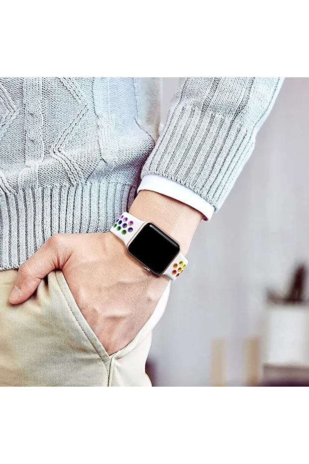 Apple Uyumlu Watch 7 Nike Akıllı Saat Ios-android Uyumlu (3 Kordonlu) - 3
