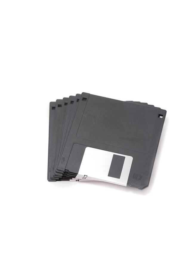 3.5" 1.44 Mb 10 Lu Paket Mf2hd Kutusuz Poşetli Floppy Disket - 1