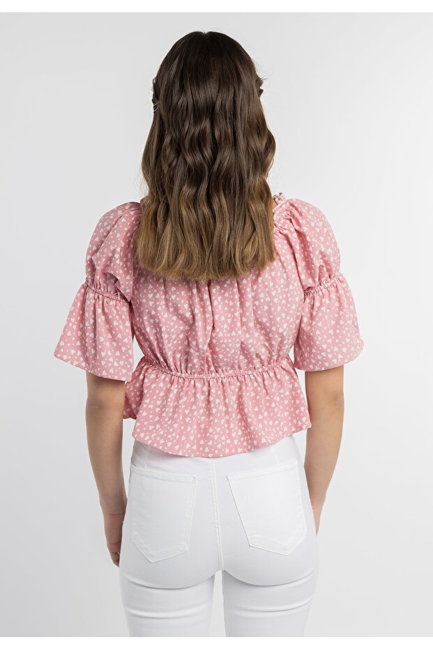 Bluse mit Herzchenprint esha - 2
