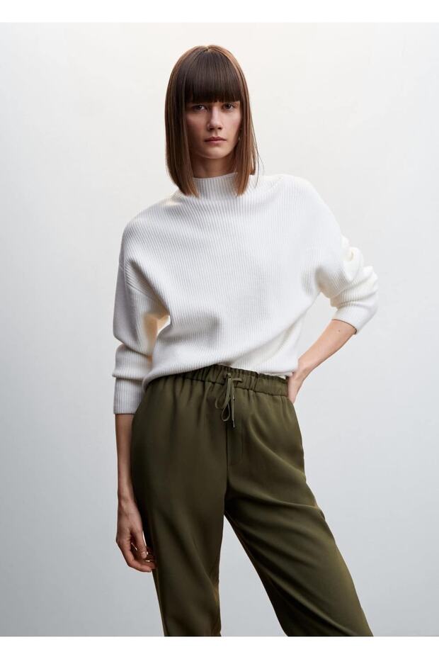 Bağcıklı Dökümlü Pantolon - 6